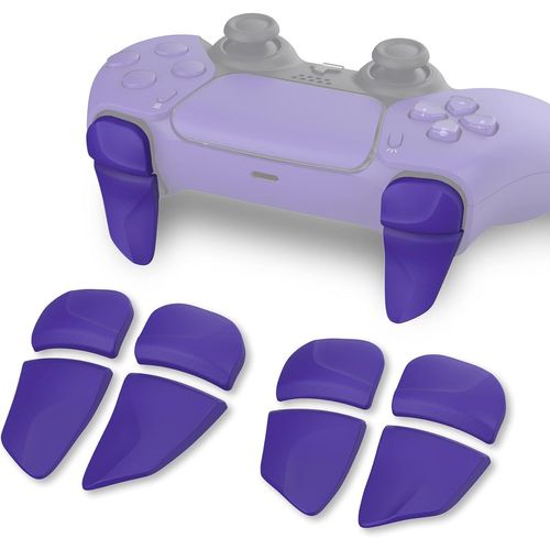 Kal-Bouton Manette Pour Ps5 Gâchette Protection Pour Ps Portal,Trigger Stop Pour Ps5 Edge Controller Accessoires Extension2 Pairs-Violet Galaxie