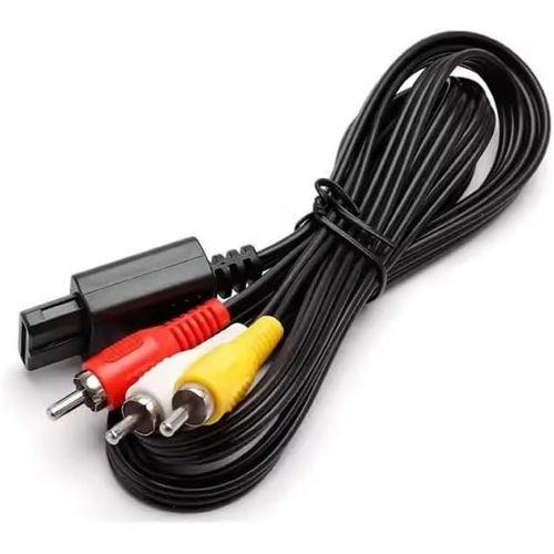 Kal-Câble Tv Péritel 3 Rca Pour Super Nintendo N64 Gc Gamecube, Compatible Avec Console De Jeu, Accessoire Console De Jeu, Câble, 180 Cm