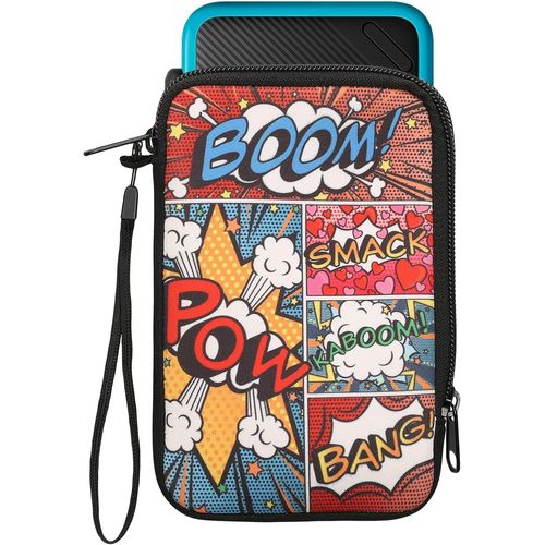 Kal-Housse Compatible Avec Nintendo 3ds Xl - Sacoche De Protection Pour Console De Jeux Vidéos En Néoprène - Pop Art Multicolore