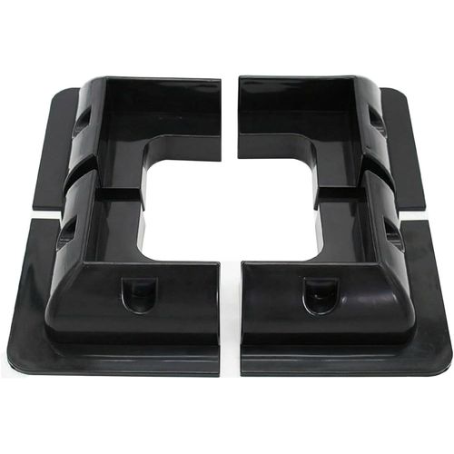 CHECARZHN--NO1-© Profilé D'Angle Abs Heavy Duty Noir 150X150Mm Pour Panneaux Solaires