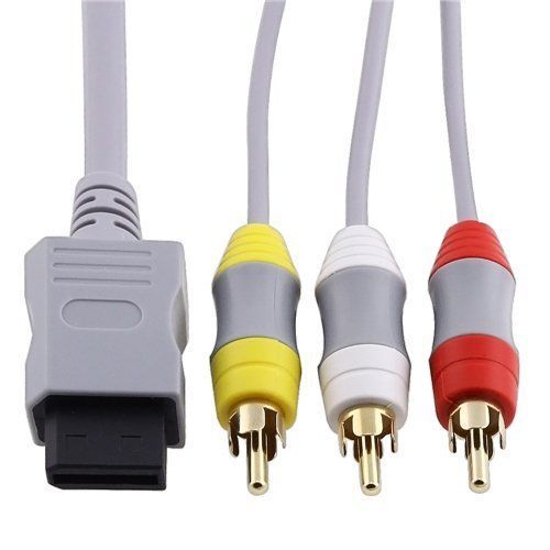 Kal-Av Composite Câble Cordon Video & Audio 3-Rca 6 Ft Pour Nintendo Wii Tv/Moniteur