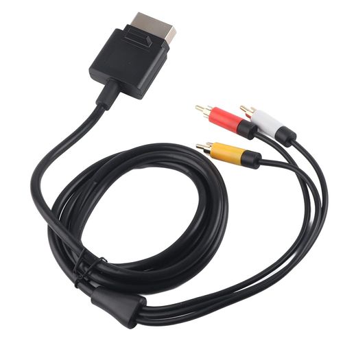 Kal-Câble Pour Xbox 360 Câble, 1.8m Composant Av Câble Audio Vidéo Cordon Câble Optique, Av Audio Vidéo Câble Optique Câble Av Rca Vidéo Composite Pour Xbox 360 Slim Remplacement