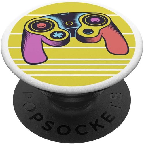 Kal-Contrôleur De Manette De Jeu Rétro Popsockets Popgrip - Support Et Grip Pour Smartphone/Tablette Avec Un Top Interchangeable