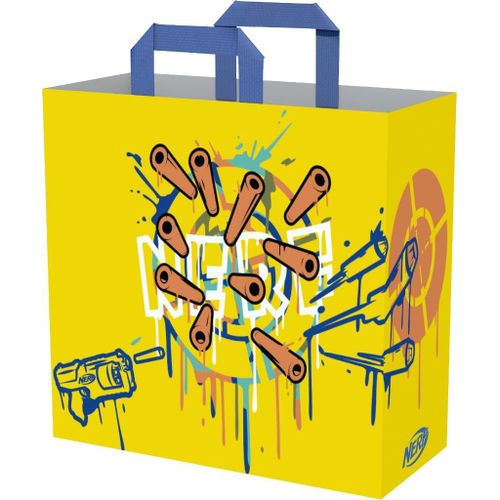 KAL-Nerf Sac Cabas - Taille M 40 X 45 X 20 Cm - Matière Recyclée - Jaune