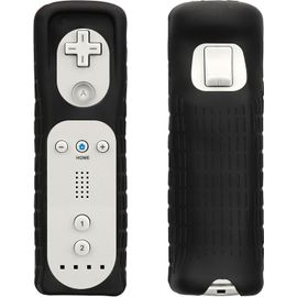 Kal-Coque Compatible Avec Nintendo Wii Remote Controller Coque - Housse De Protection Pour Manette De Jeu Vidéo Console En Silicone - Noir
