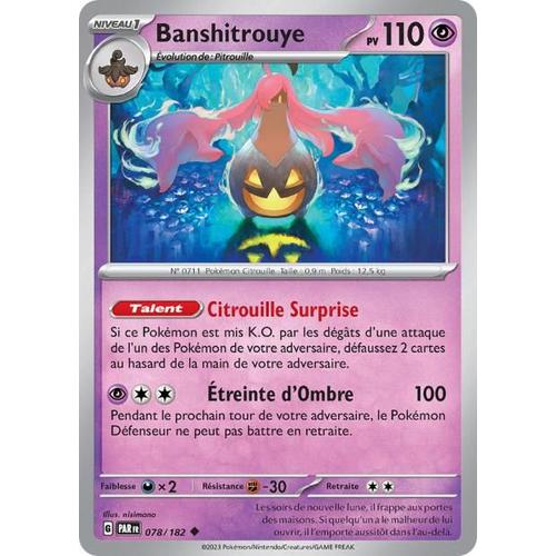 Carte Pokémon Banshitrouye 078/182 Ev4 Faille Paradoxe