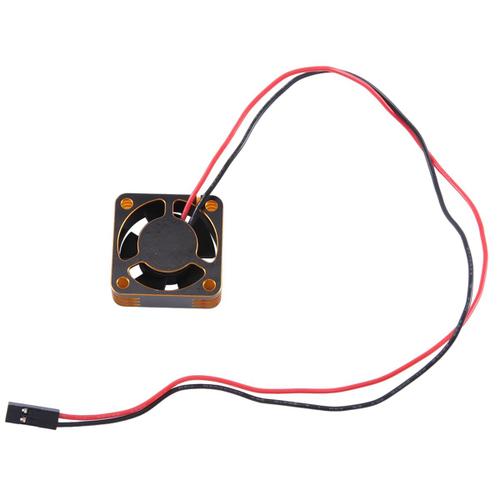 Moteur Esc À Coque Métallique, Ventilateur De Refroidissement De 25 Mm, Ventilateur De Dissipation Thermique À Grande Vitesse Pour Pièce De Rechange De Voiture Rc, Doré