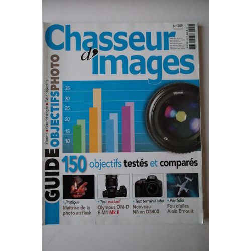 Chasseur D'images N°389. Décembre 2016. Guide Objectifs Photo