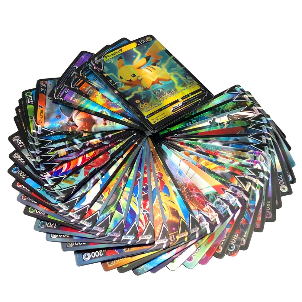 Lot 100 Cartes Pokemon VMAX Brillante Française Rare Sans Double