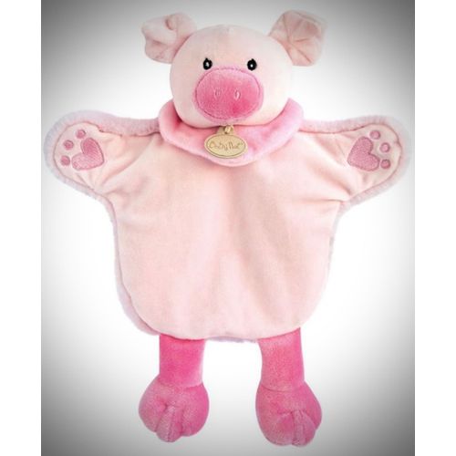 Doudou Marionnette Cochon Ferme Baby Nat¿ Peluche Jouet Bébé 