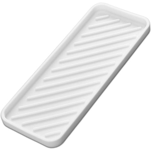 KAL-Tapis En Silicone Pour Outils De Cheveux, Tapis Chauffant Pour Fer À Friser, Porte-Savon Éponge D'Évier De Cuisine, Tapis D'Outils Chauds Pour Comptoir De Coiffeuse (Blanc)
