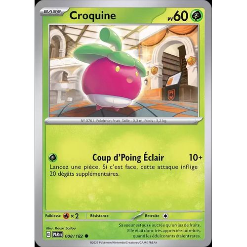 Carte Pokémon - Croquine 008/182 - Faille Paradoxe Ev04