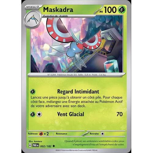 Carte Pokémon - Maskadra 002/182 - Faille Paradoxe Ev04