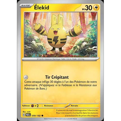 Carte Pokémon -Elekid 059/182 - Faille Paradoxe Ev04