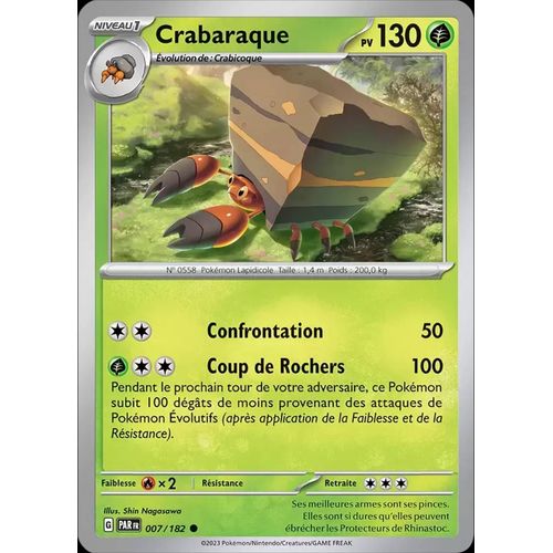 Carte Pokémon -Crabaraque 007/182 - Faille Paradoxe Ev04
