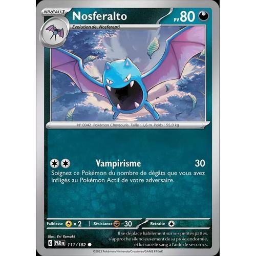 Carte Pokémon - Nosferalto 111/182 - Faille Paradoxe Ev04