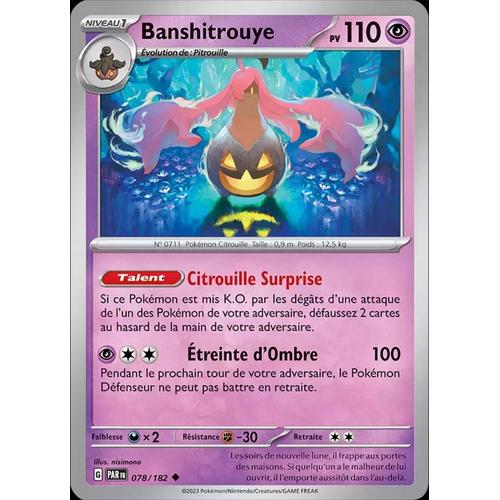 Carte Pokémon -Banshitrouye 078/182 - Faille Paradoxe Ev04