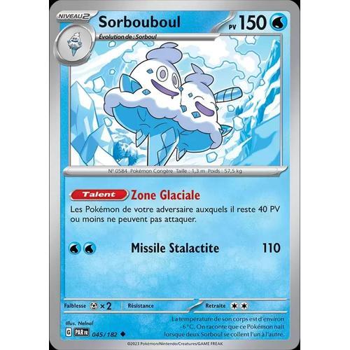 Carte Pokemon Sorbouboul 045/182  Ev4 Ecarlate Et Violet Par Fr