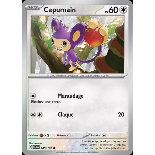 Carte Pokemon Capumain 145/182  Ev4 Ecarlate Et Violet Par Fr