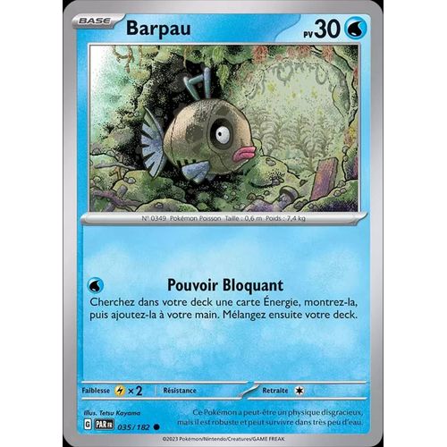 Carte Pokémon Barpau 035/182  Ev4 Ecarlate Et Violet Par Fr