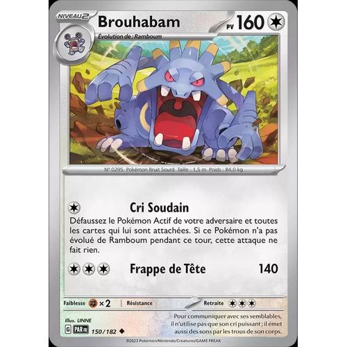 Carte Pokemon Brouhabam 150/182  Ev4 Ecarlate Et Violet Par Fr