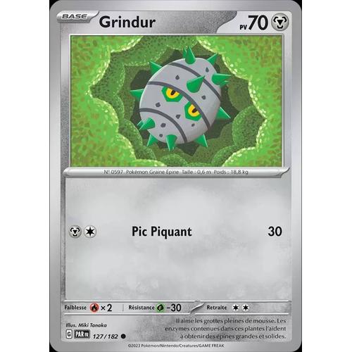 Carte Pokemon Grindur 127/182  Ev4 Ecarlate Et Violet Par Fr