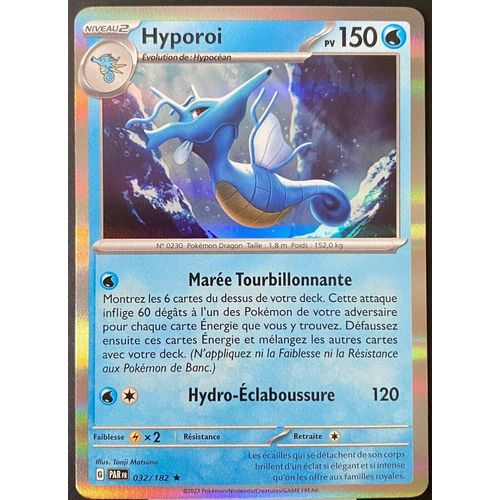 Carte Pokemon Hyporoi Holographique 032/182  Ev4 Ecarlate Et Violet Par Fr