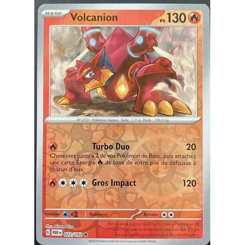 Carte Pokemon Volcanion Reverse 022/182  Ev4 Ecarlate Et Violet Par Fr