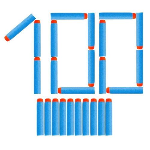 Fléchettes En Mousse Pour Nerf - Spinel - Fortnite - 100 Flèches - Bleu Clair - Enfant 8+