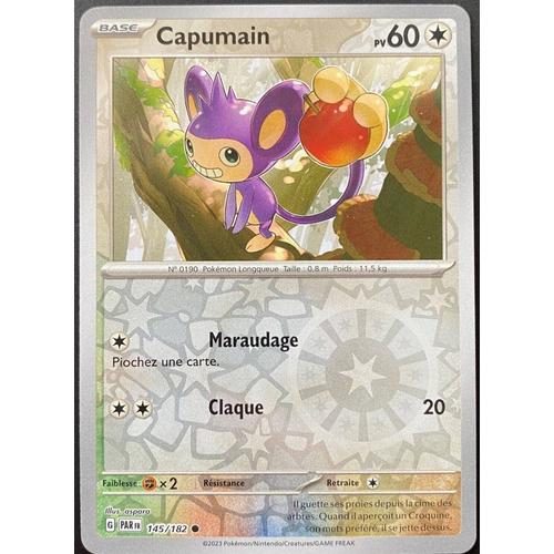 Carte Pokemon Capumain Reverse 145/182  Ev4 Ecarlate Et Violet Par Fr