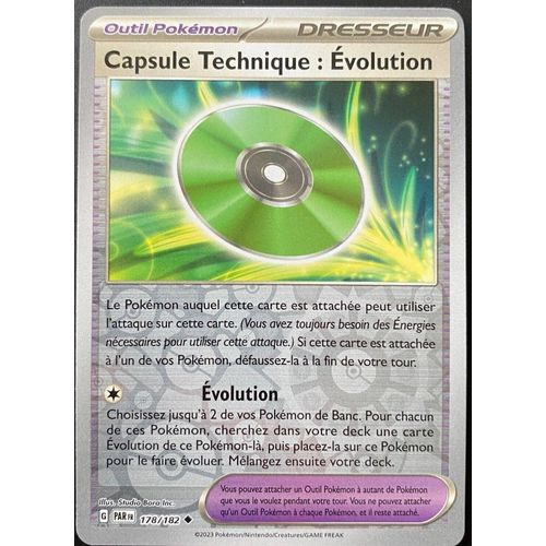 Carte Pokemon Capsule Technique Évolution Reverse 178/182  Ev4 Ecarlate Et Violet Par Fr