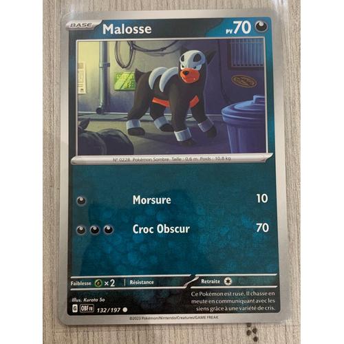 Carte Pokémon Malosse-132/197-Flammes Obsidiennes