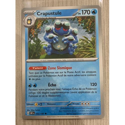 Carte Pokémon Crapustule-052/197-Flammes Obsidiennes