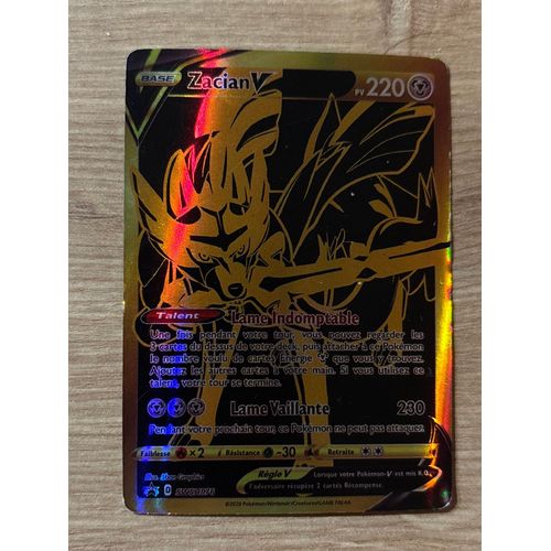 Carte Pokémon Zacian V 220