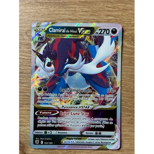 Carte Pokémon Clamiral De Hisui Vstar