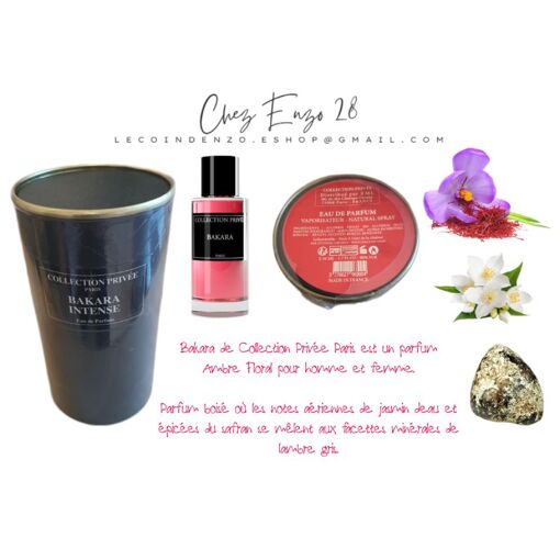 Eau De Parfum COLLECTION PRIVĒE - BAKARA - Flacon 50ml - Neuf Sous Cellophane