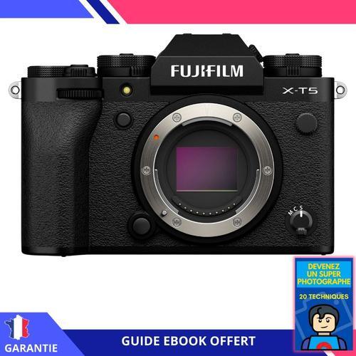 Fujifilm X-T5 Noir Boitier Nu + Ebook ""Devenez Un Super Photographe"" - Appareil hybride Fujifilm