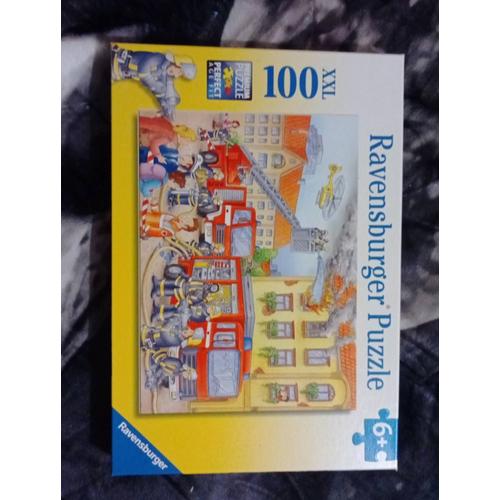 Puzzle Pompiers 100 Pièces+6 Ans Ravensburg.