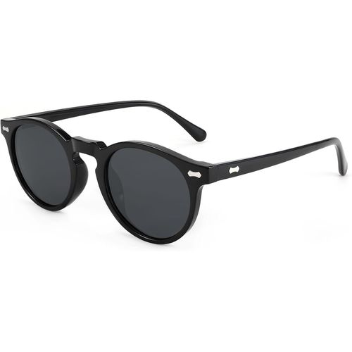 Lunettes De Soleil Rondes Lunettes Polarisées Femme Homme Vintage Petit Avec Protection Uv400 B2355