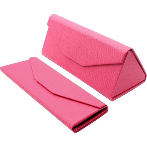 Étui Pliable À Lunettes De Soleil - Boîte Rigide [Triangulaire] Avec [Fermeture Magnétique] Et Doublure Intérieur Protection Vue Lecture Fashion Design Unisexe Femme Homme Enfant Voiture Mode