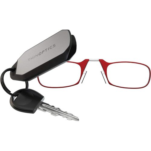 Lunettes De Lecture Avec Étui Porte-Clés - Unisexe Homme Femme - Lunettes De Lecture Compactes, Pliables Et Légères Avec Technologie Flex-Fit