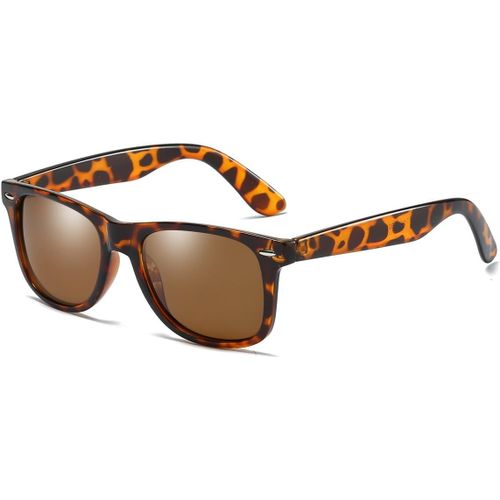 Rocf Rossini Lunettes de Soleil Polarisées pour Homme Femme Vintage Retro Protection de UV400
