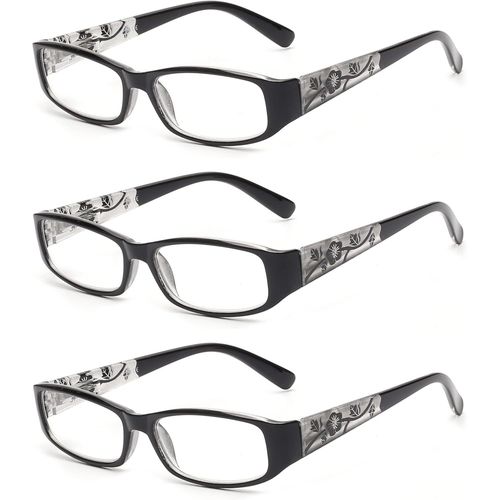 Lot De 3 Montures De Lunettes Charnière À Ressort - Montures De Lunettes Rondes Vintage Homme Femmes