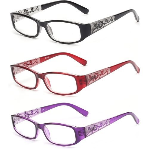 Lot De 3 Montures De Lunettes Charnière À Ressort - Montures De Lunettes Rondes Vintage Homme Femmes