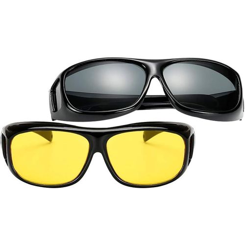 Lunettes De Soleil De Mode Pour Hommes Et Femmes - Lunettes De Vue Uv400 Lunettes De Vision Nocturne Pour Cyclisme Et Conduite