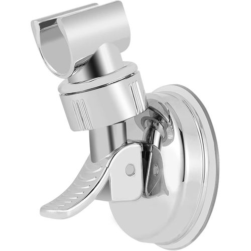CHECARZHN--NO1-Support De Pommeau De Douche À Ventouse, Support Réglable Avec Ventouse, Support Amovible Rotatif À 360°, Sans Perçage, Pour Douchette Et Montage Mural
