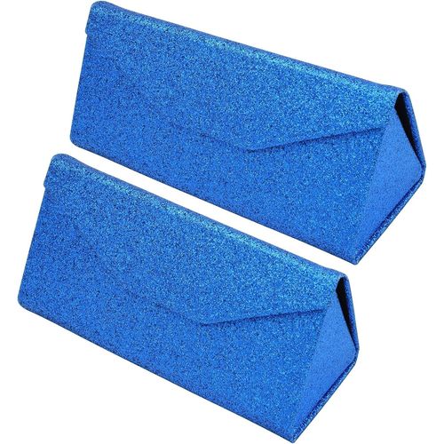 Étui Pliable À Lunettes De Soleil - [Pack: 2 Unités] Boîte Rigide [Triangulaire] Avec [Fermeture Magnétique] Et Doublure Intérieur Protection Vue Lecture Design Femme Homme Enfant Voiture Mode