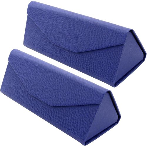 Étui Pliable À Lunettes De Soleil - [Pack: 2 Unités] Boîte Rigide [Triangulaire] Avec [Fermeture Magnétique] Et Doublure Intérieur Protection Vue Lecture Design Femme Homme Enfant Voiture Mode