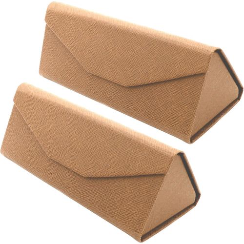 Étui Pliable À Lunettes De Soleil - [Pack: 2 Unités] Boîte Rigide [Triangulaire] Avec [Fermeture Magnétique] Et Doublure Intérieur Protection Vue Lecture Design Femme Homme Enfant Voiture Mode