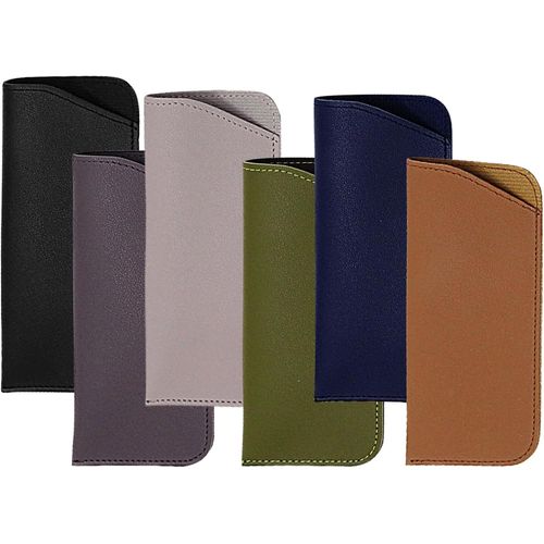6 Pièces Étuis À Lunettes Souples,Étui Lunettes Cuir,Etuis Lunettes Souple,Pour Lunettes De Soleil Pliantes, Lunettes De Lecture, Petites Lunettes De Soleil